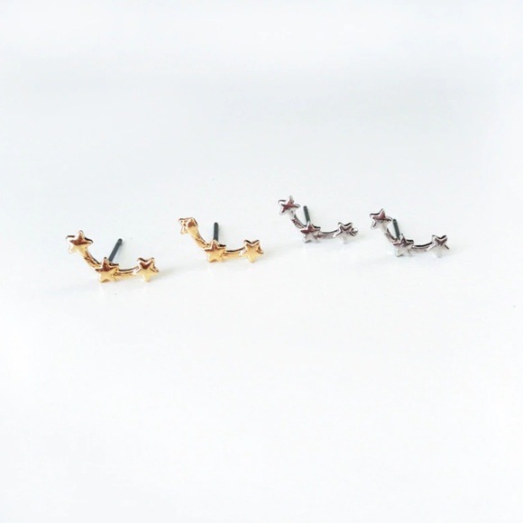 Stars ear cuffs earrings - Picture 2 of 4